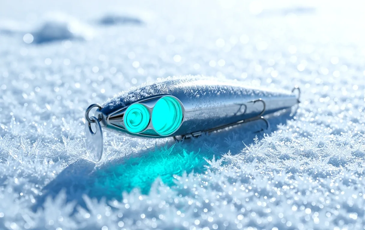 Glowing cyan lure