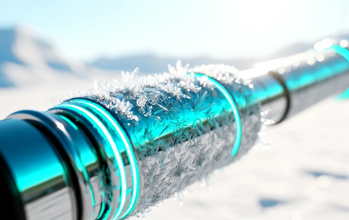 Icy water splash